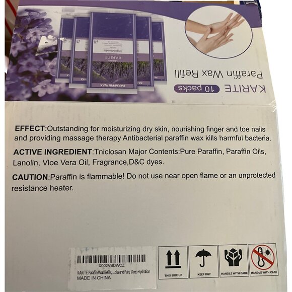 PARAFFIN WAX REFILLS 10 Pack Lavender Scented Paraffin Wax  In Box - NIP - Picture 5 of 7